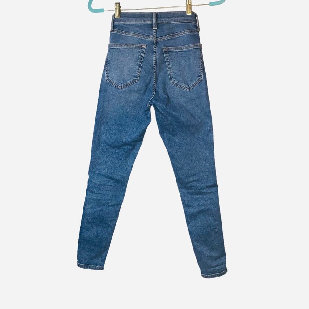 Topshop Moto Jamie high waisted side lace up jeans sz 25 - Picture 4 of 10